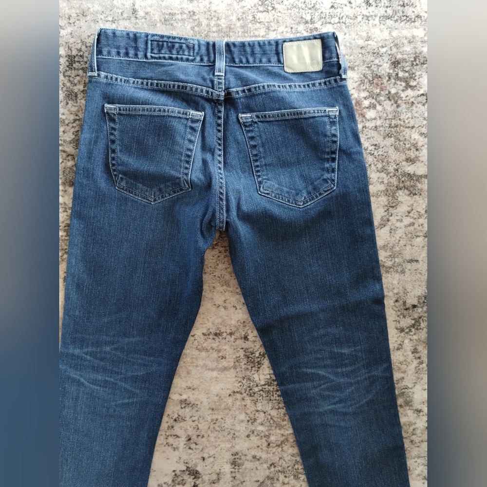 AG Adriano Goldschmied Ex Boyfriend Slouchy Slim Dark Blue Jeans 25 - Picture 5 of 8